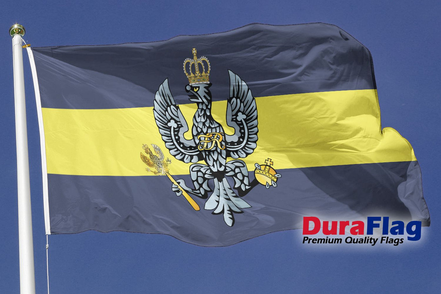 14th/20th KINGS ROYAL HUSSARS DuraFlag Rope and Toggled (5ft x 3ft)