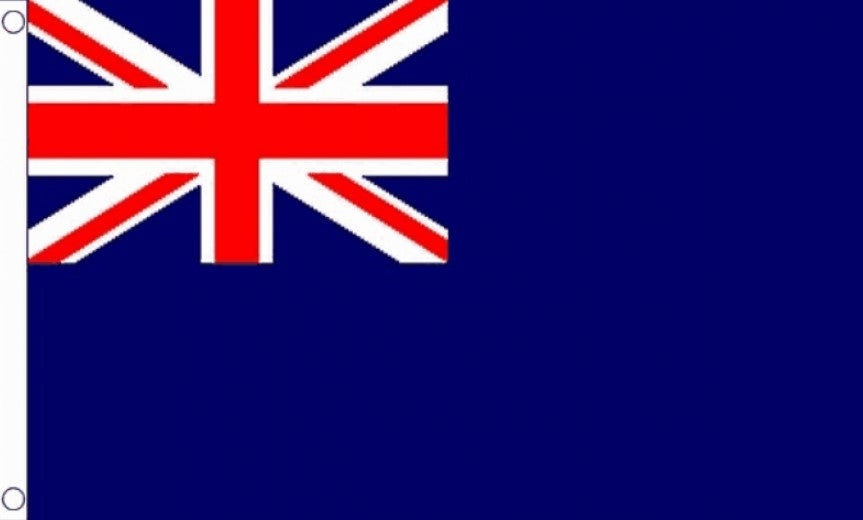 BRITISH BLUE ENSIGN Maritime 5x3 feet FLAG 150cm x 90cm