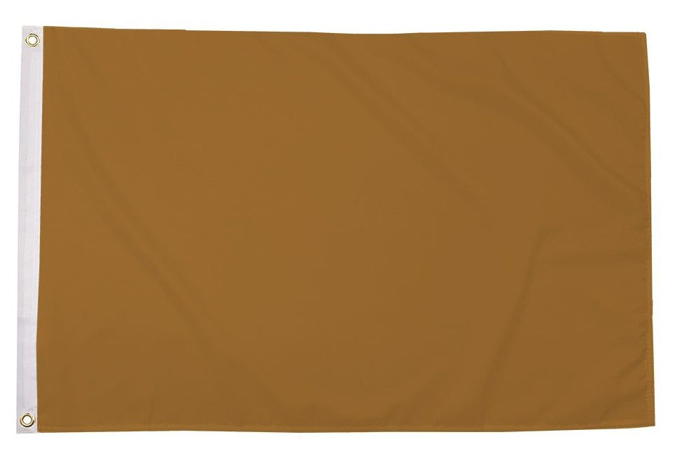 PLAIN GOLD KHAKI FLAG 150cm x 90cm (5x3 feet)