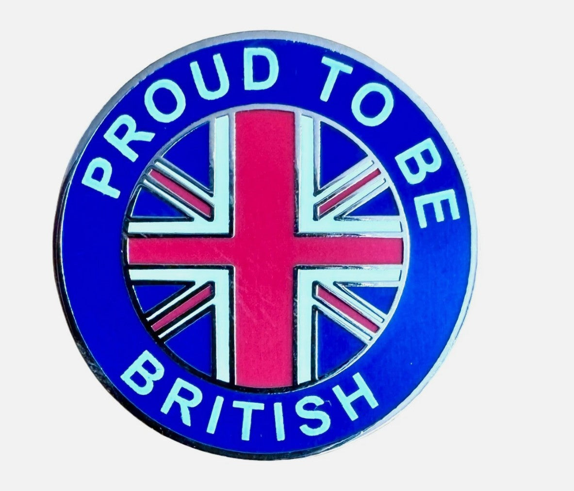 PROUD TO BE BRITISH Metal Enamel Pin Badge GREAT BRITAIN T1243 UK
