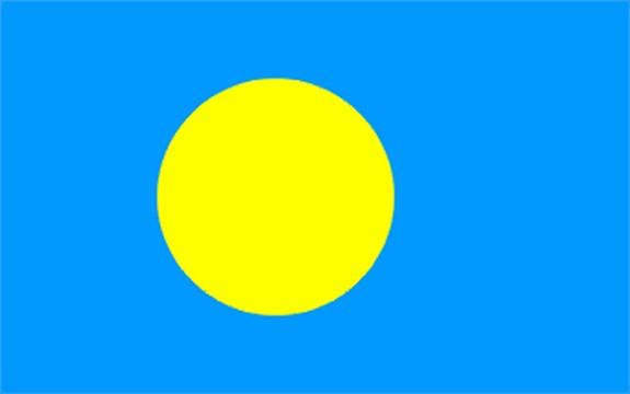 PALAU FLAG 3X2 feet 90cm x 60cm FLAGS