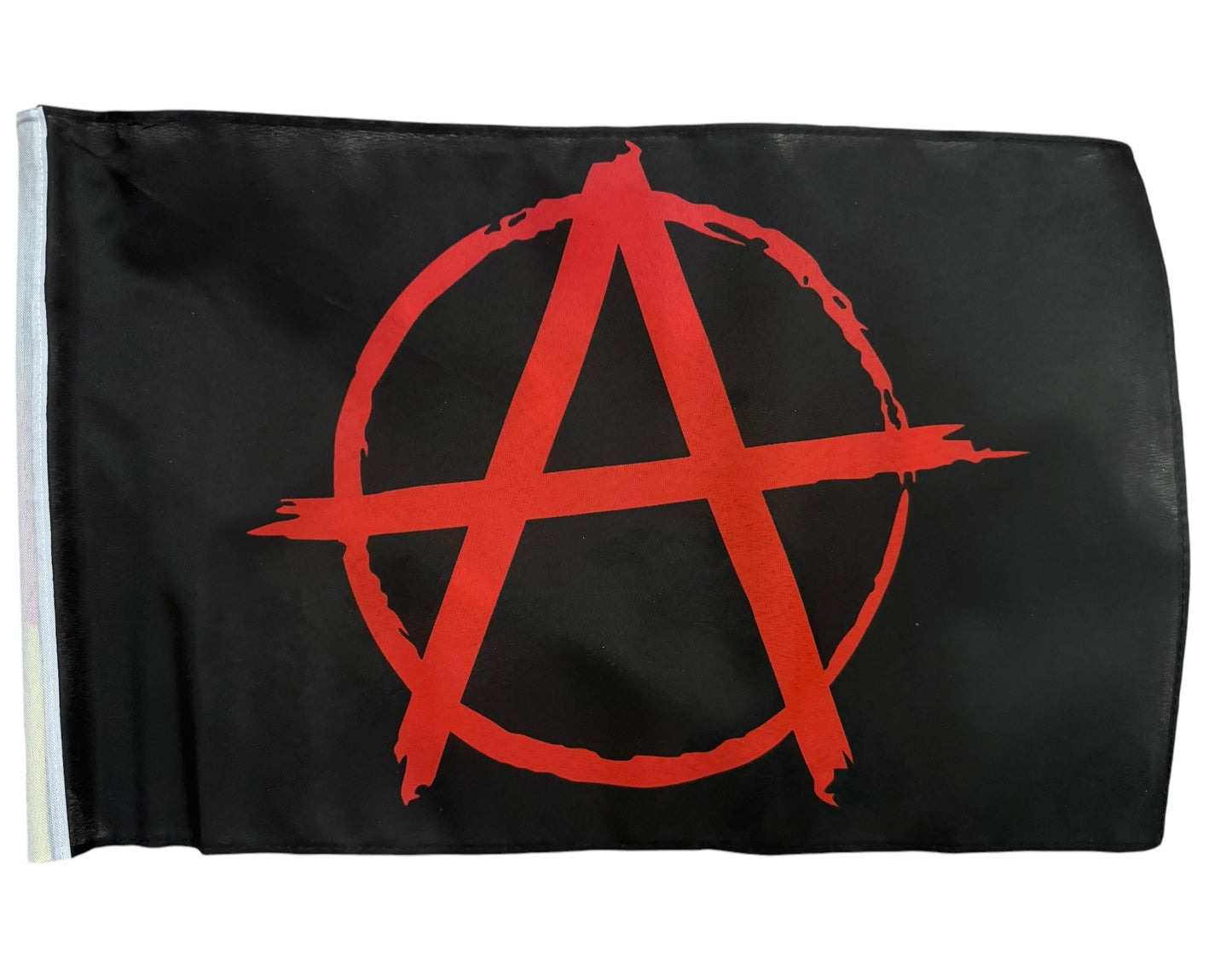 ANARCHY 18" x 12" 45cm x 30cm Courtesy flag boats ANARCHO PUNK ANARCHISM ANTIFA