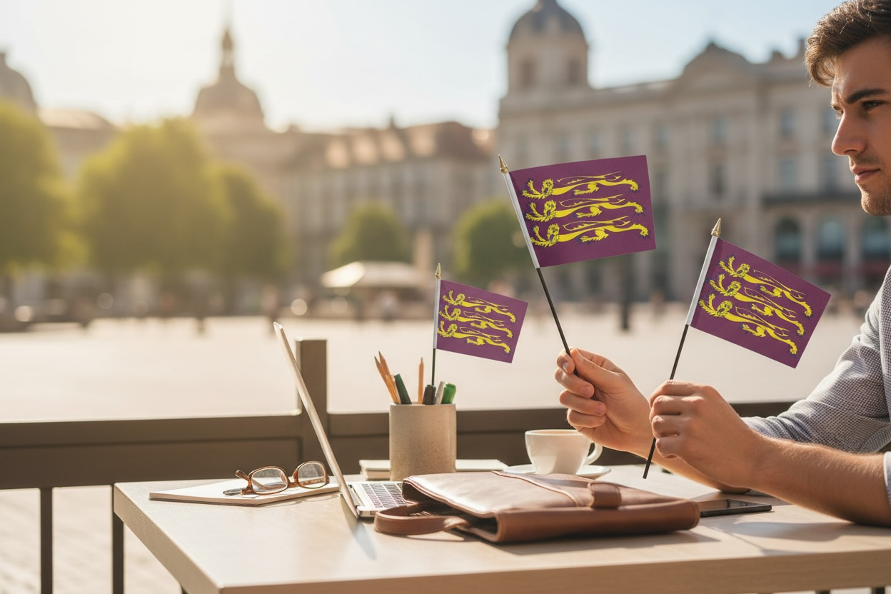 RICHARD THE LIONHEART - PACK OF 3 SMALL HAND FLAGS