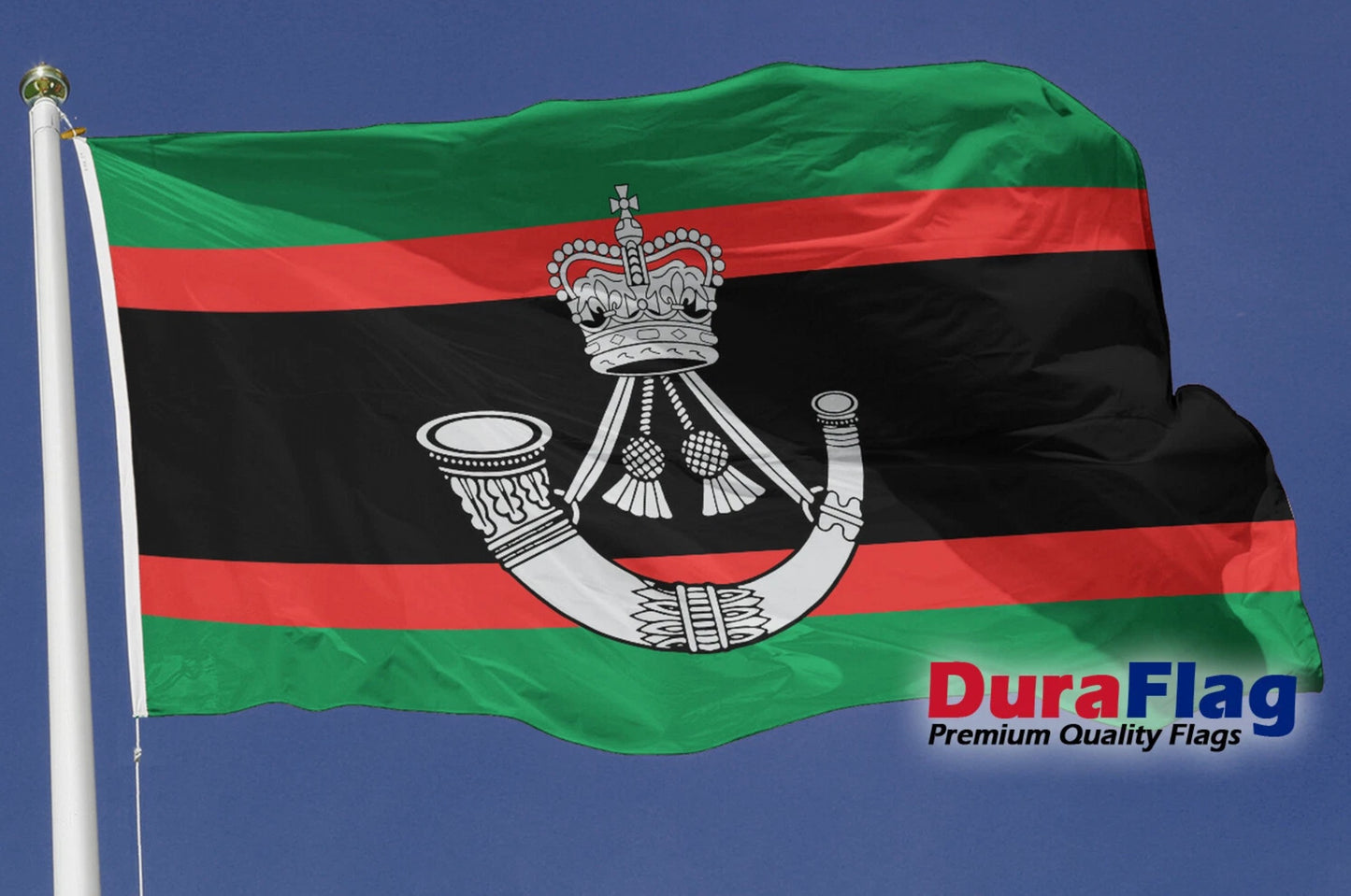 The Rifles Courtesy DuraFlag Rope and Toggled (20in x 12in)