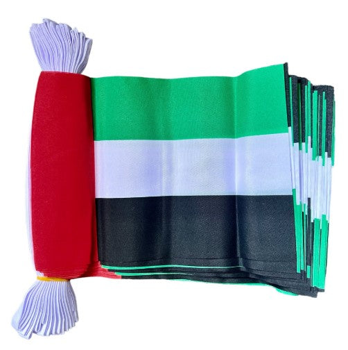 UNITED ARAB EMIRATES 9 METRE BUNTING 30 FLAGS flag 22cm x 15cm