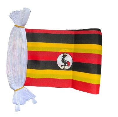 UGANDA 9 METRE BUNTING 30 FLAGS flag AFRICA AFRICAN KAMPALA UGANDAN