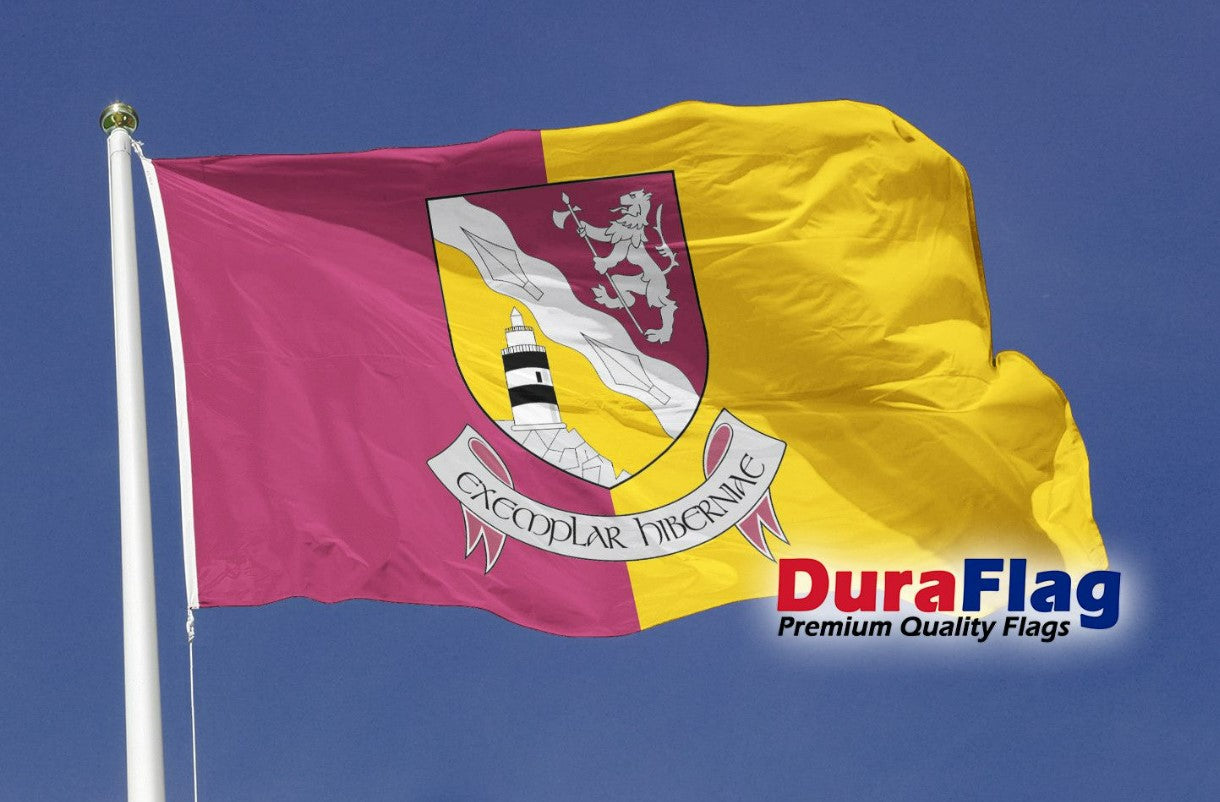 WEXFORD DURAFLAG hard wearing FLAG 20" X 12" 50cm x 30cm IRELAND IRISH EIRE