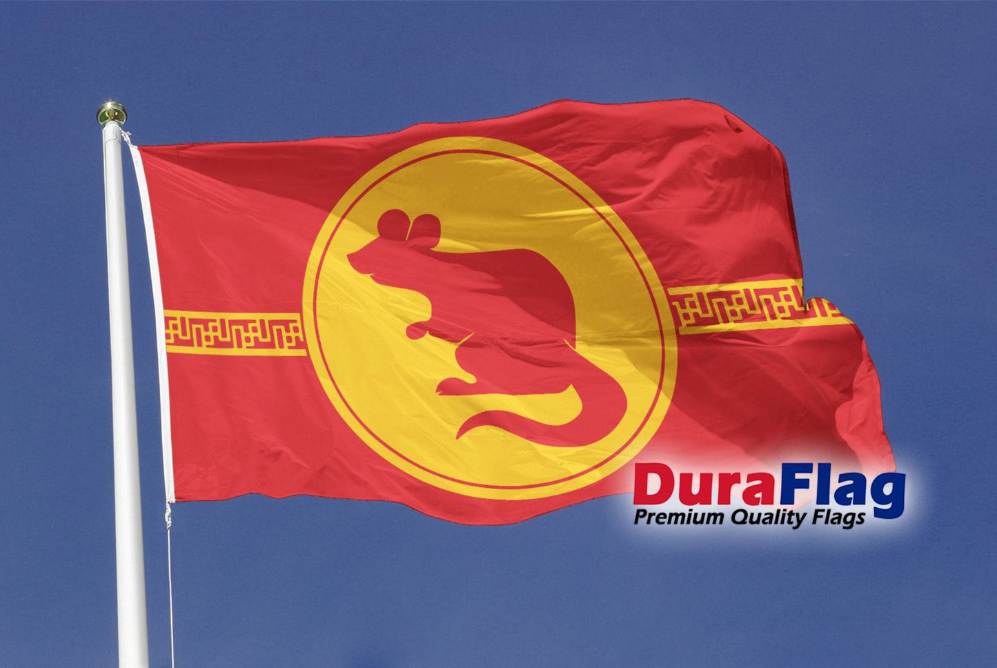 Year Of The Rat Courtesy DuraFlag Rope and Toggled (20in x 12in)