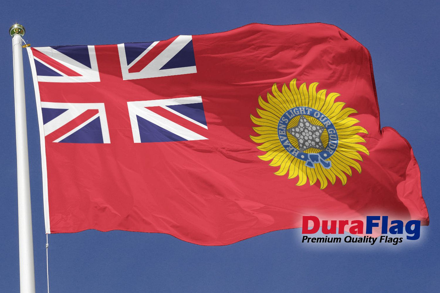 BRITISH RAJ Red Ensign DuraFlag Rope and Toggled (5ft x 3ft)