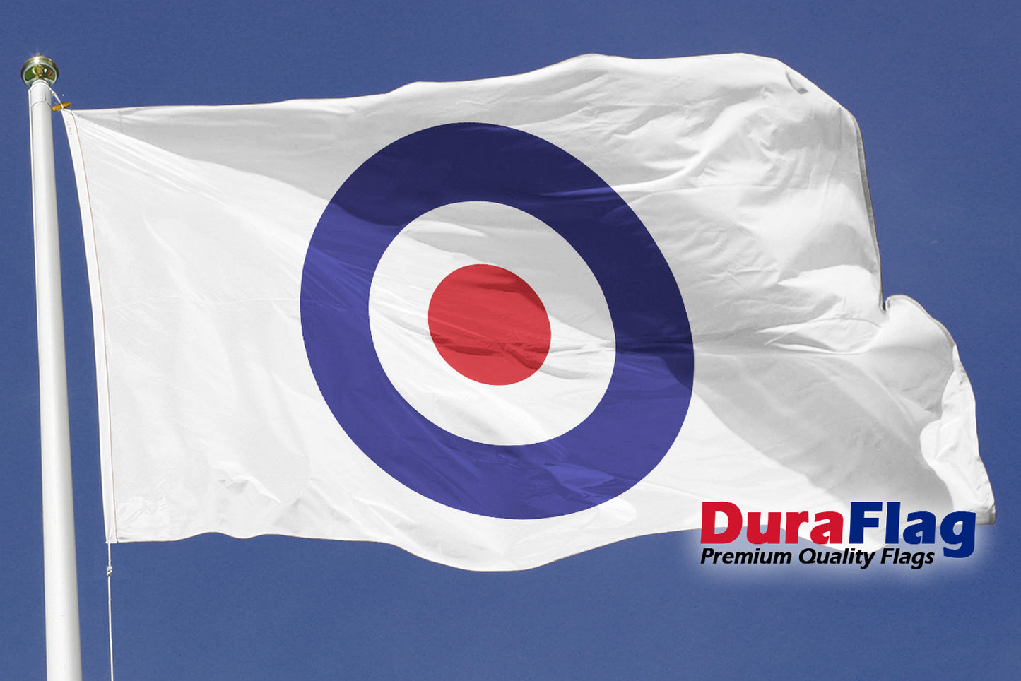 Target Roundel Courtesy DuraFlag Rope and Toggled (20in x 12in)