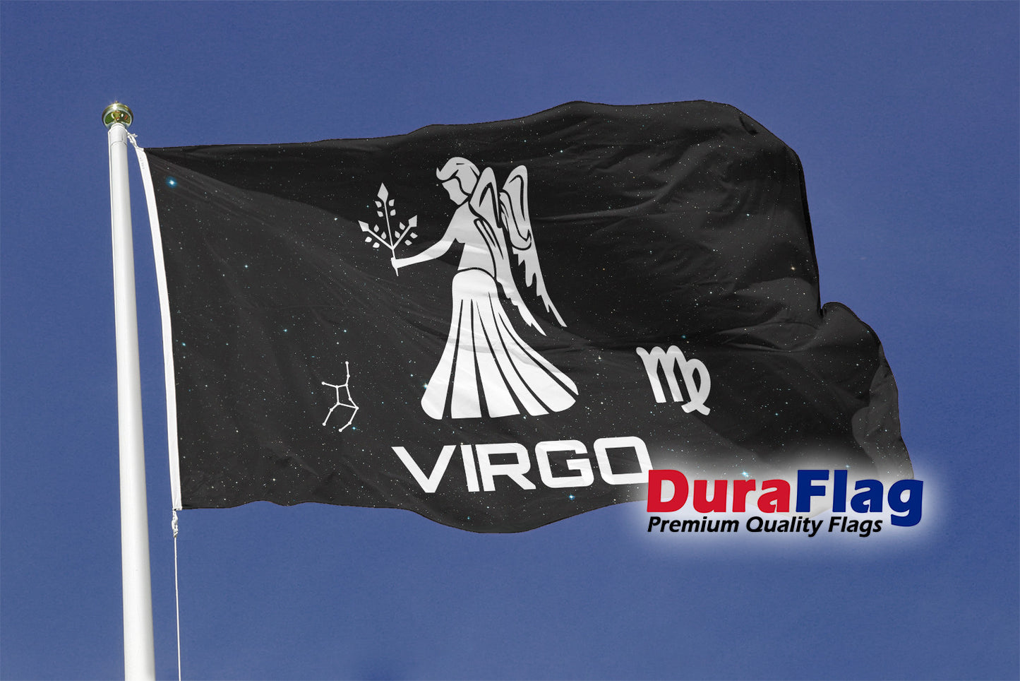 Virgo Courtesy DuraFlag Rope and Toggled (20in x 12in)