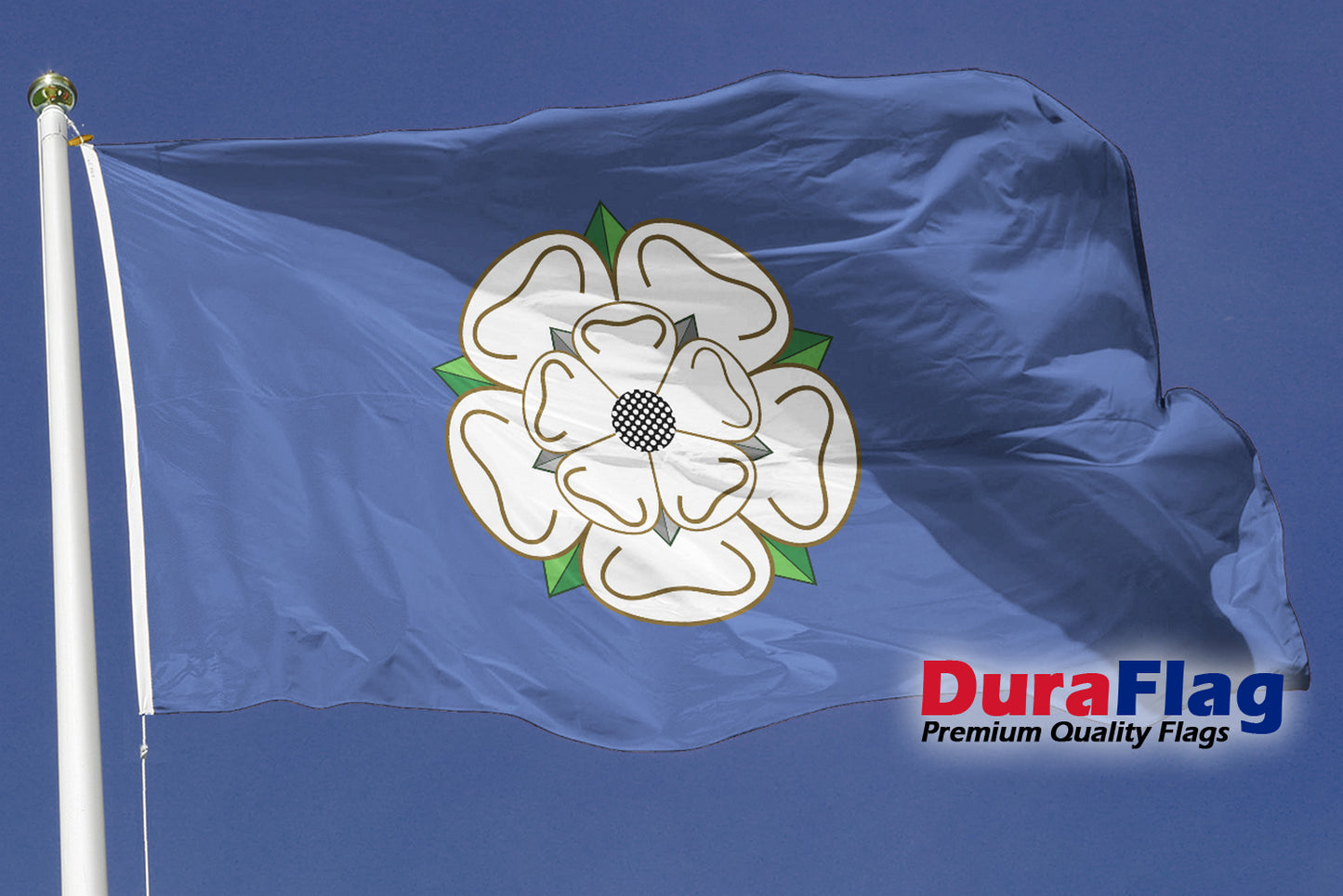 Yorkshire Old Courtesy DuraFlag Rope and Toggled (20in x 12in)