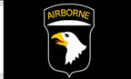 101st AIRBORNE 5X3 FEET AIRFORCE BLACK FLAG USA ARMY MILITARY