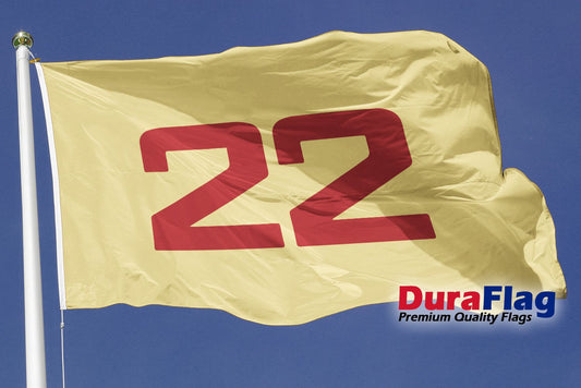 22nd REGIMENT OF FOOT DuraFlag Rope and Toggled (5ft x 3ft)