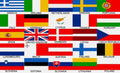 25 EUROPEAN NATIONS 5X3 FEET FLAG Polyester fabric EURO EUROZONE
