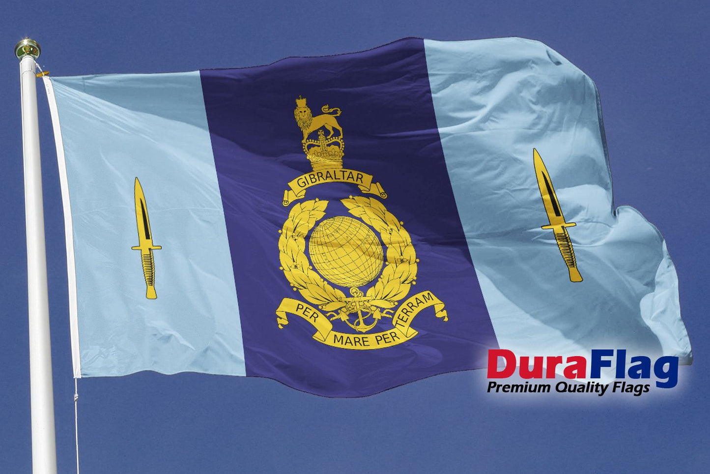 40 COMMANDO ROYAL MARINES DuraFlag Rope and Toggled (5ft x 3ft)