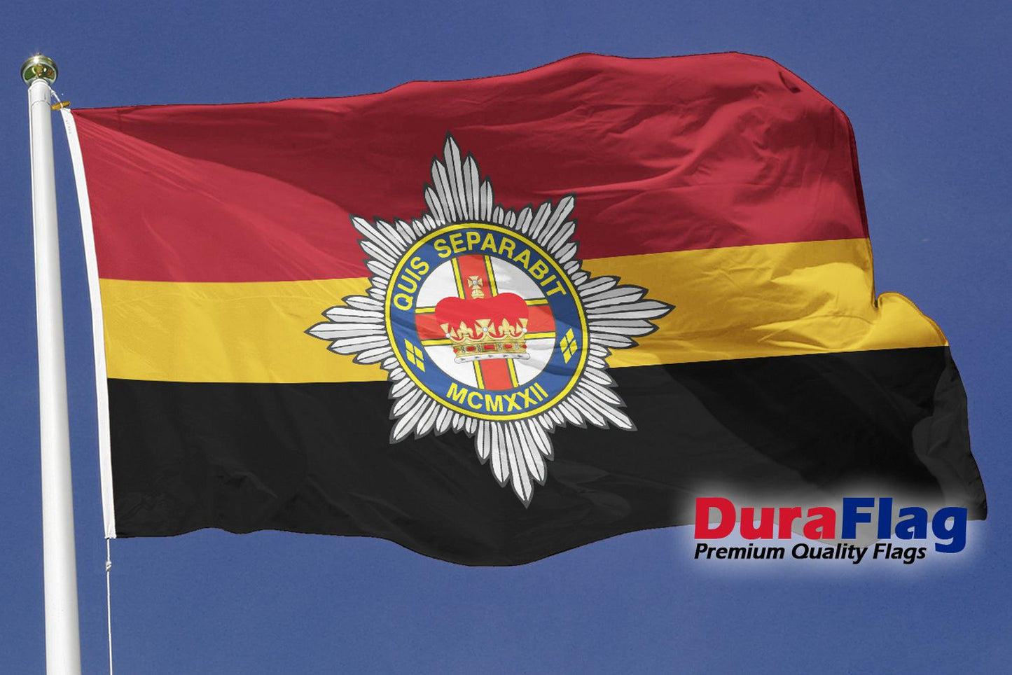 4th/7th ROYAL DRAGOON GUARDS (A) DuraFlag Rope and Toggled (5ft x 3ft)