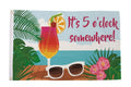 It's 5 0 clock somewhere sunglasses 150cm x 90cm 5x3 feet SCREEN PRINTED FLAG