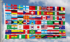 70 NATIONS COUNTRIES FLAG 5X3 FEET Africa Europe America INTERNATIONAL FLAGS