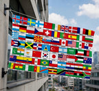 70 NATIONS COUNTRIES FLAG 5X3 FEET Africa Europe America INTERNATIONAL FLAGS