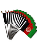 AFGHANISTAN SMALL HAND FLAGS Pack of 12
