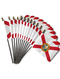ALDERNEY SMALL HAND FLAGS Pack of 12