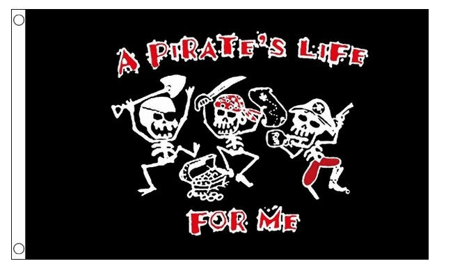 A PIRATE'S LIFE FOR ME FLAG 150cm x 90cm (5x3 feet)