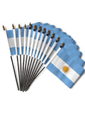 ARGENTINA SMALL HAND FLAGS Pack of 12