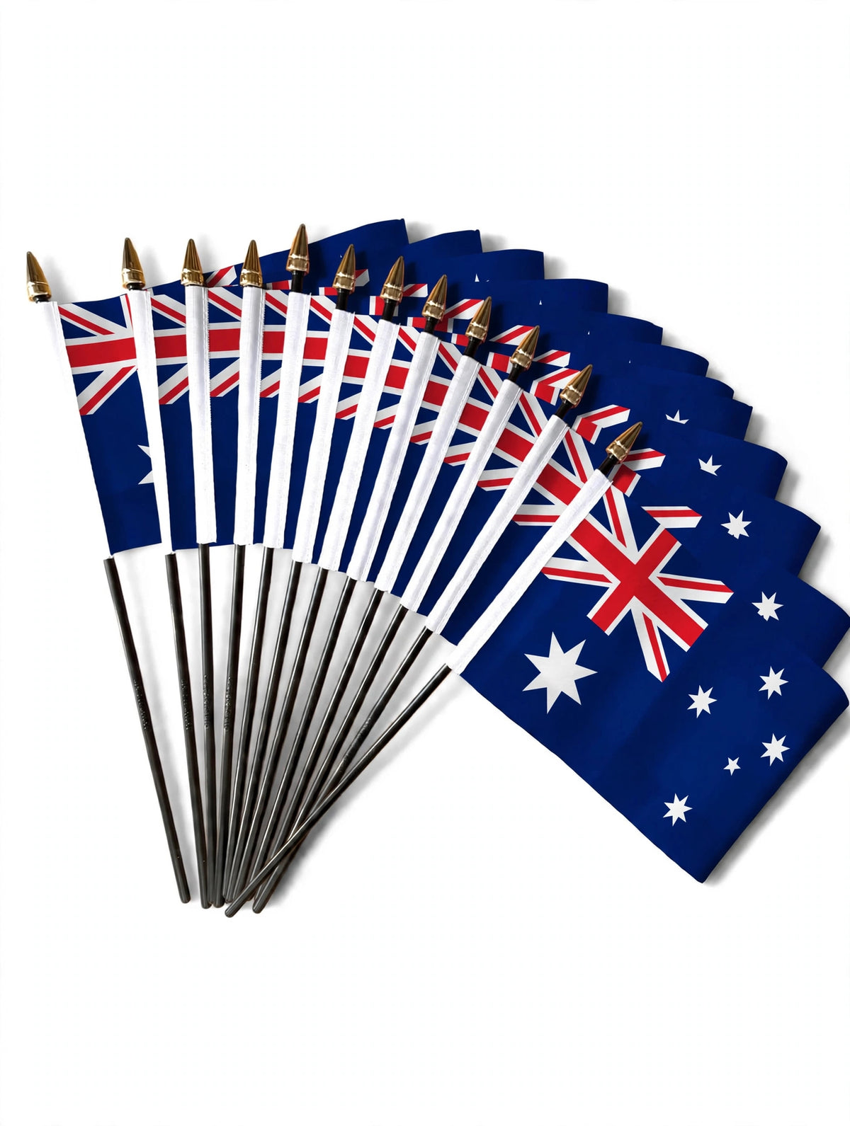 AUSTRALIA SMALL HAND FLAGS Pack of 12