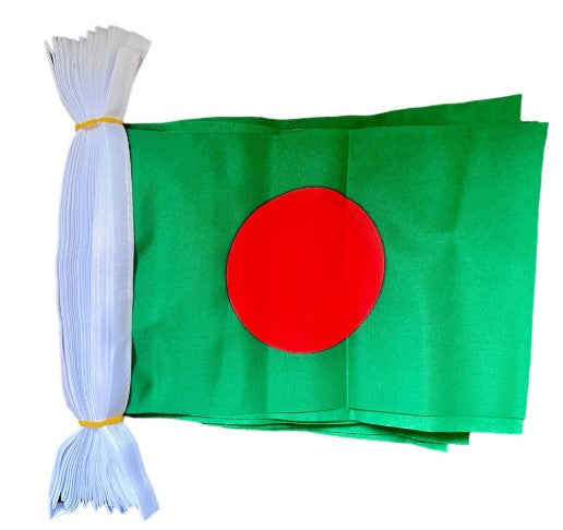 BANGLADESH 9 METRE BUNTING 30 FLAGS flag Bangladeshi Dhaka