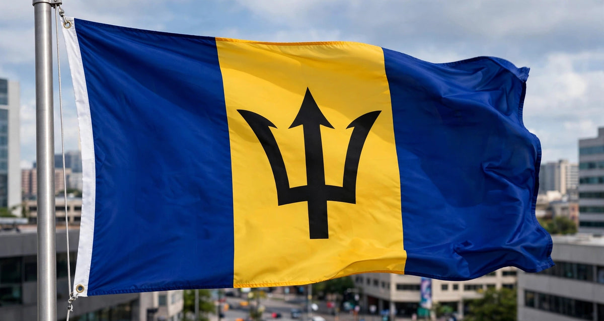 BARBADOS FLAG 150cm x 90cm (5x3 feet)