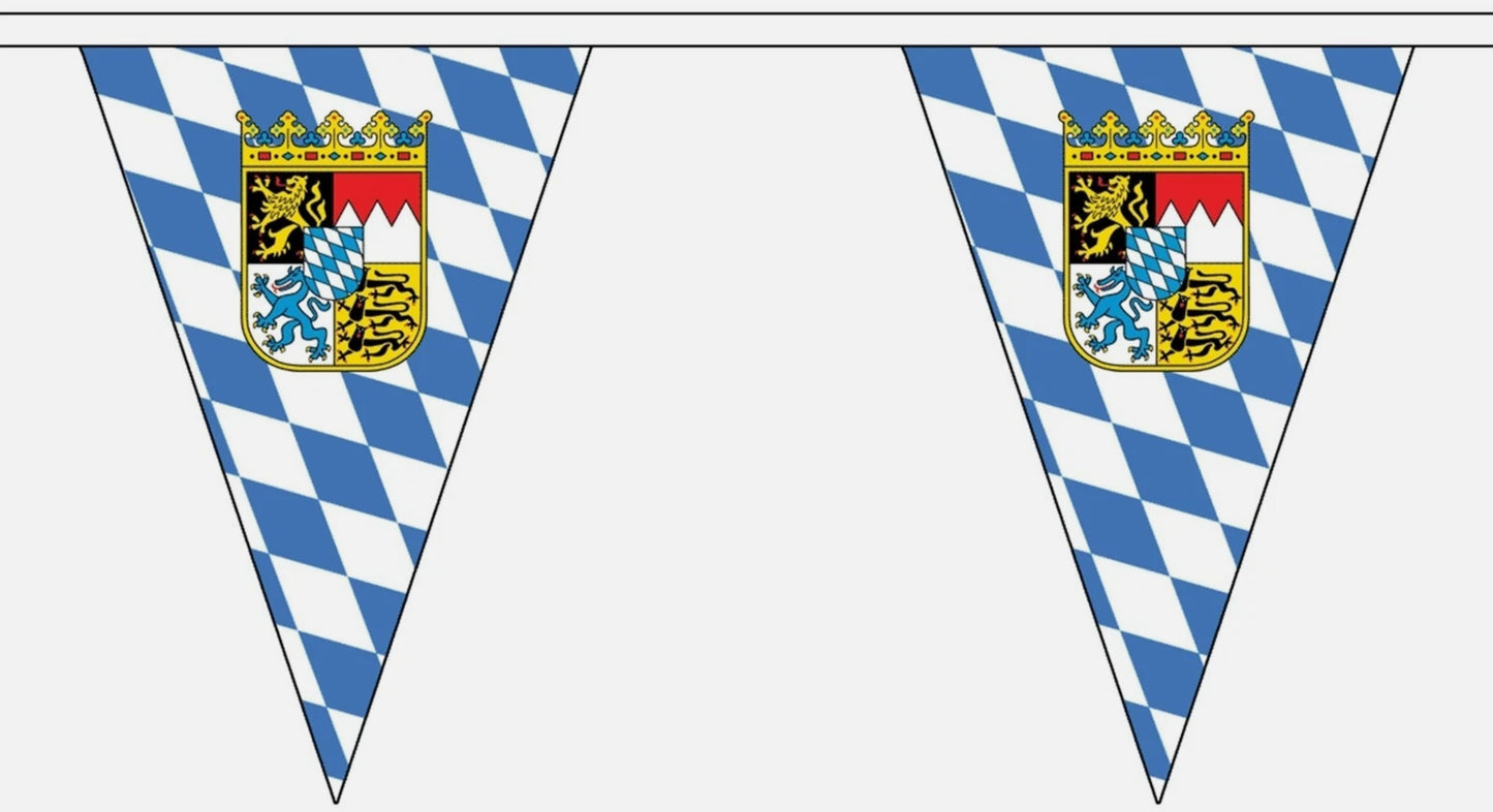 BAVARIA CREST BUNTING 5 metres 12 flags flag