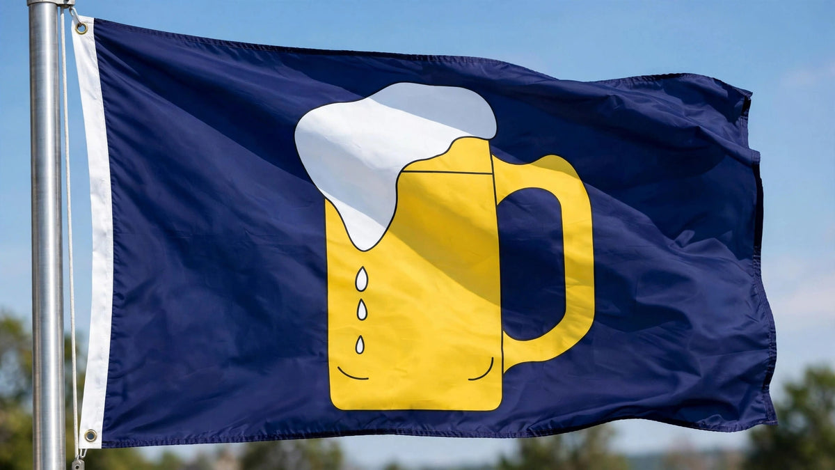 BEER FLAG 3X2 party pub barbecue festival flags fun