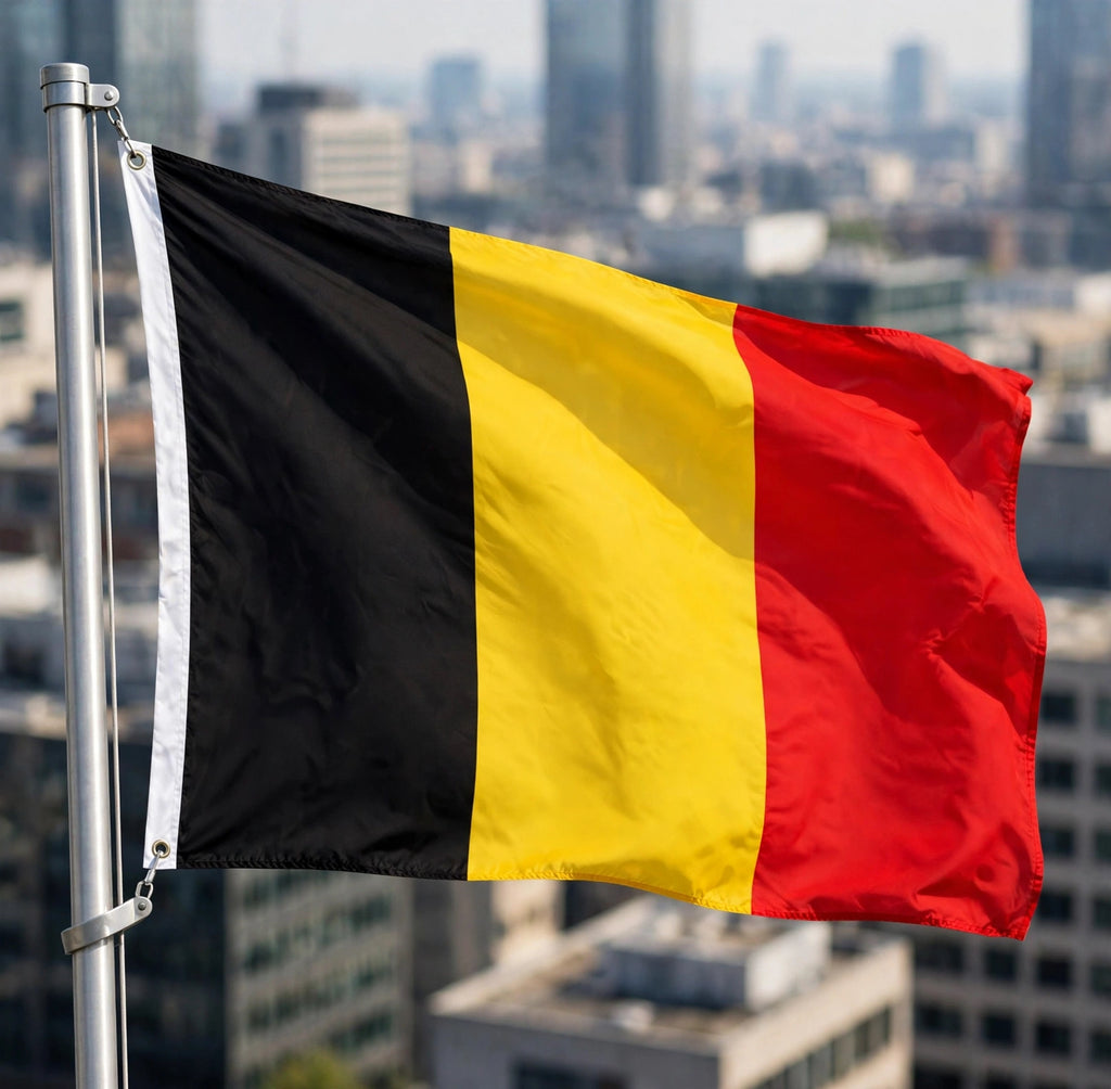 BELGIUM FLAG 5X3 BRUSSELS ANTWERP LIEGE flags BELGIAN