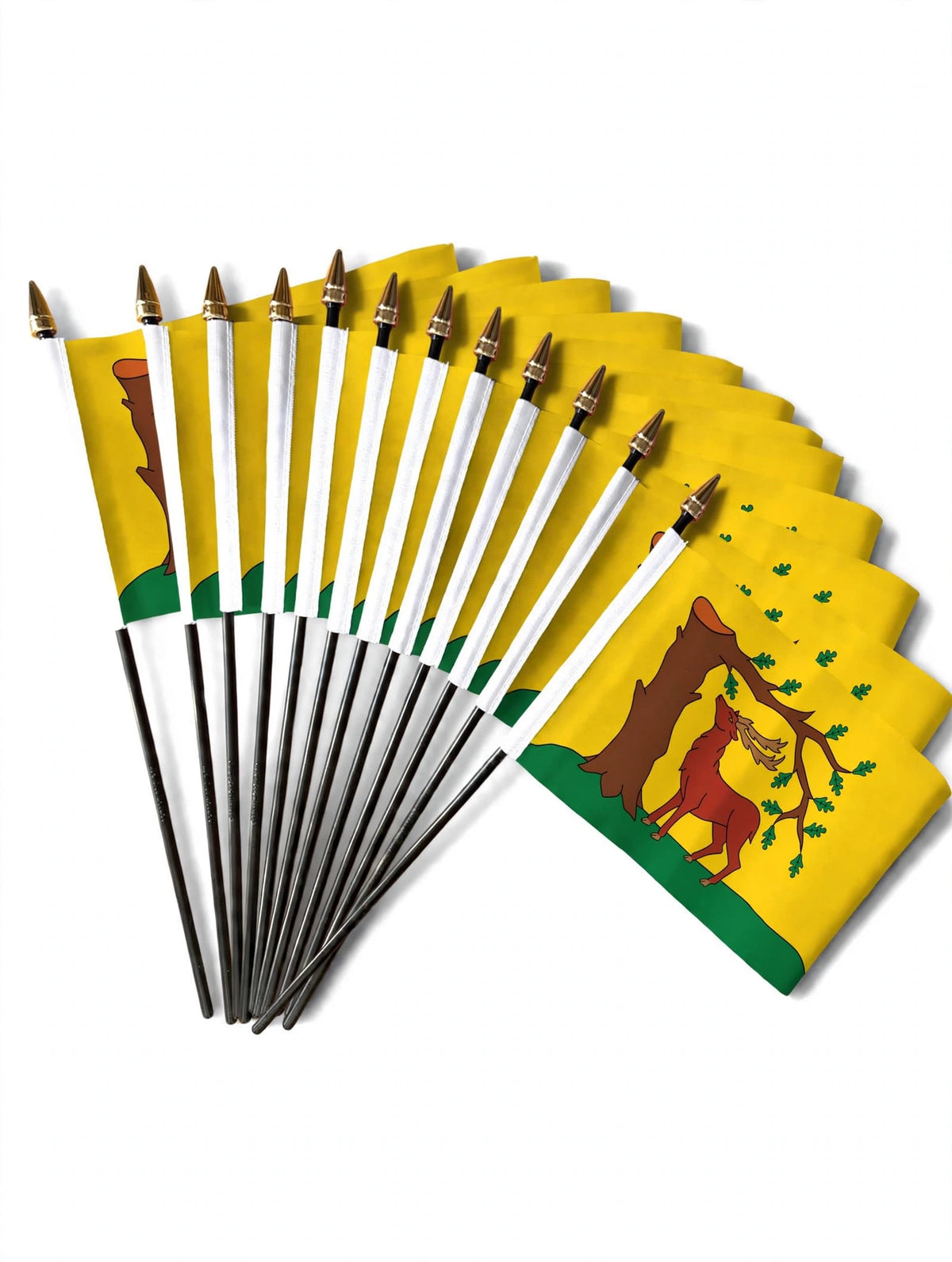 BERKSHIRE SMALL HAND FLAGS Pack of 12