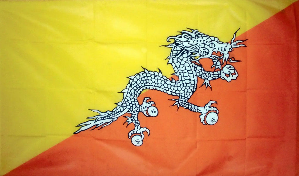 BHUTAN 5x3 feet FLAG 150cm x 90cm