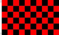 BLACK AND RED CHECKERED 5x3 feet FLAG 150cm x 90cm