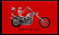 BORN TO BE WILD Skeleton on motorcycle 5x3 feet FLAG 150cm x 90cm
