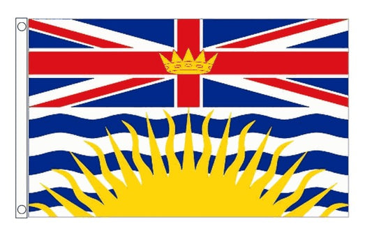 BRITISH COLUMBIA FLAG 150cm x 90cm (5x3 feet)