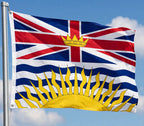 BRITISH COLUMBIA FLAG 150cm x 90cm (5x3 feet)