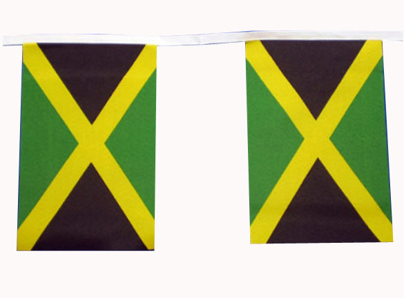 JAMAICA 3 METRE BUNTING 10 FLAGS flag 3M JAMAICAN CARIBBEAN KINGSTON