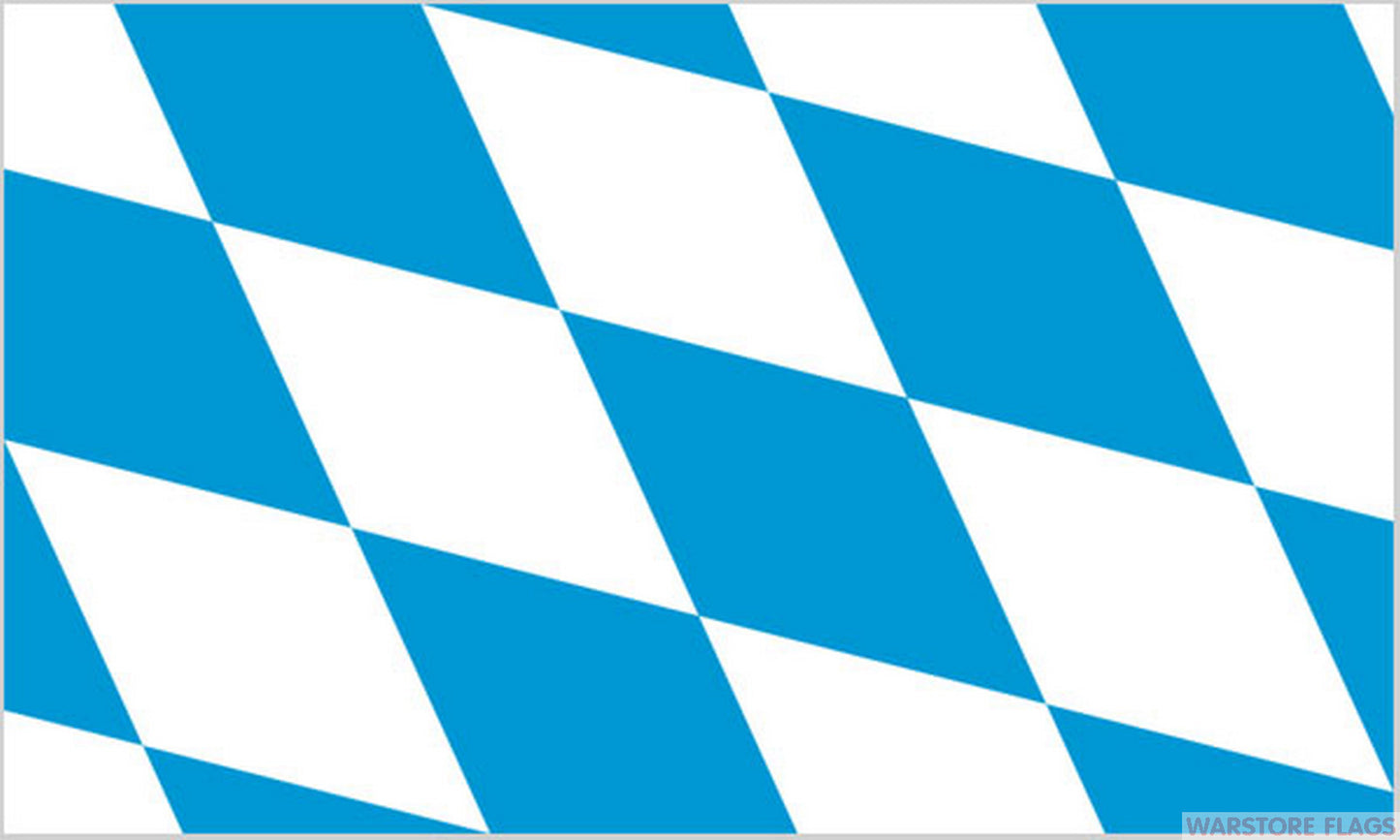 BAVARIA FLAG 3X2 feet 90cm x 60cm FLAGS German Germany Munich bavarian