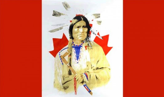 CANADA INDIAN NATIVE AMERICAN 5x3 feet FLAG 150cm x 90cm