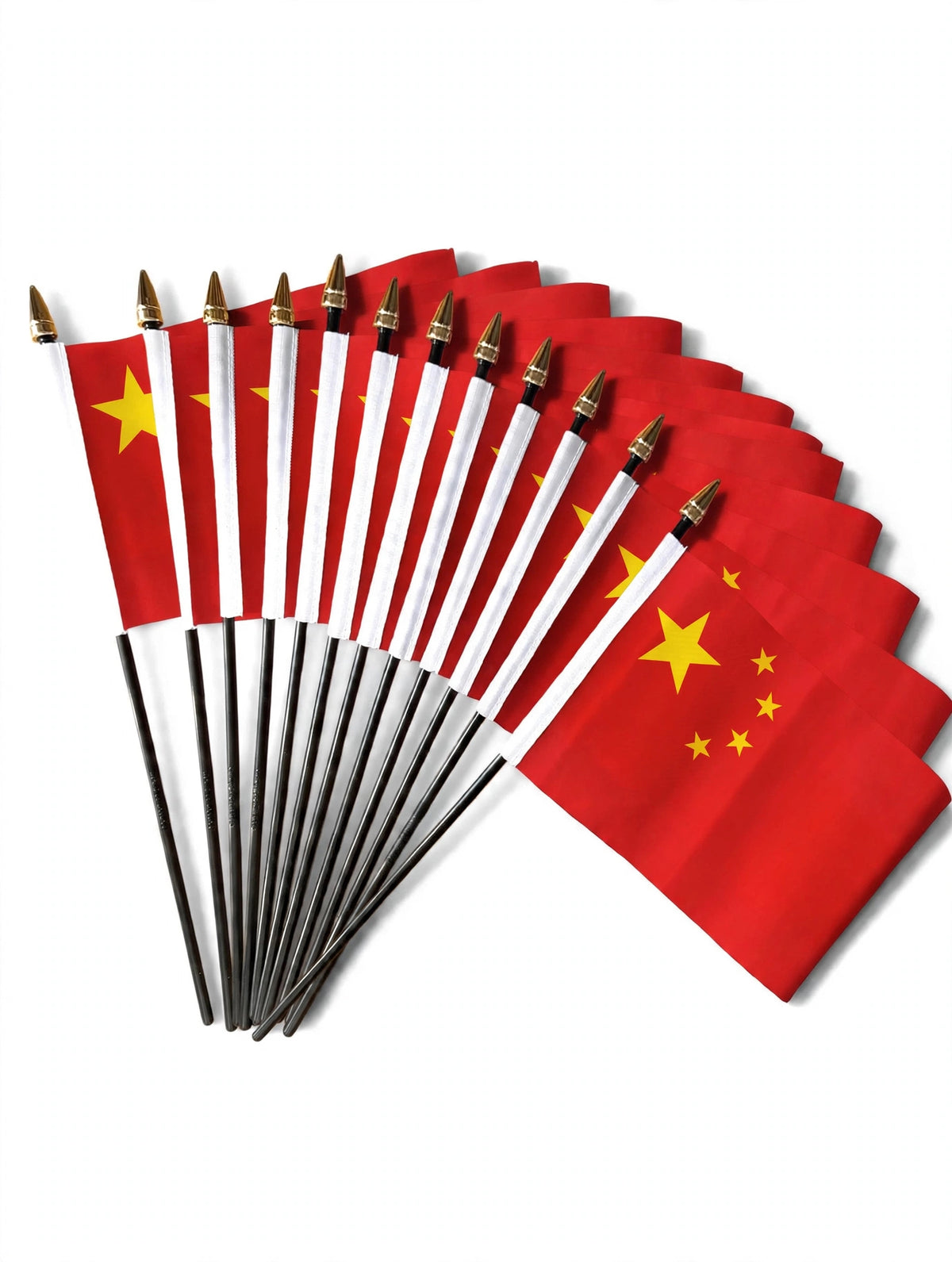 CHINA SMALL HAND FLAGS Pack of 12