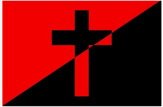 CHRISTIAN SOCIALISM ANARCHISM Anarchy Punk 5x3 feet FLAG 150cm x 90cm