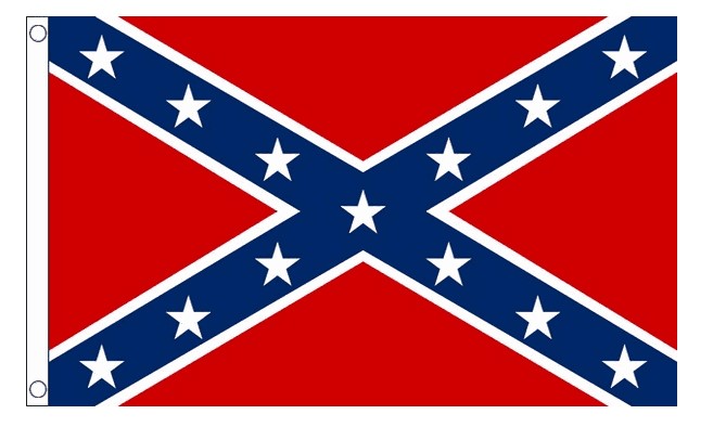 CONFEDERATE SOUTHERN CROSS FLAG 5x3 FEET