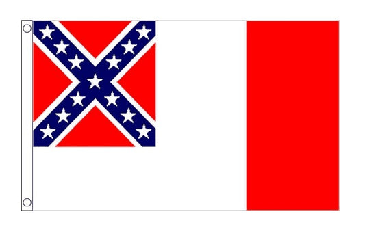 CONFEDERATE 3RD FLAG 150cm x 90cm (5x3 feet)