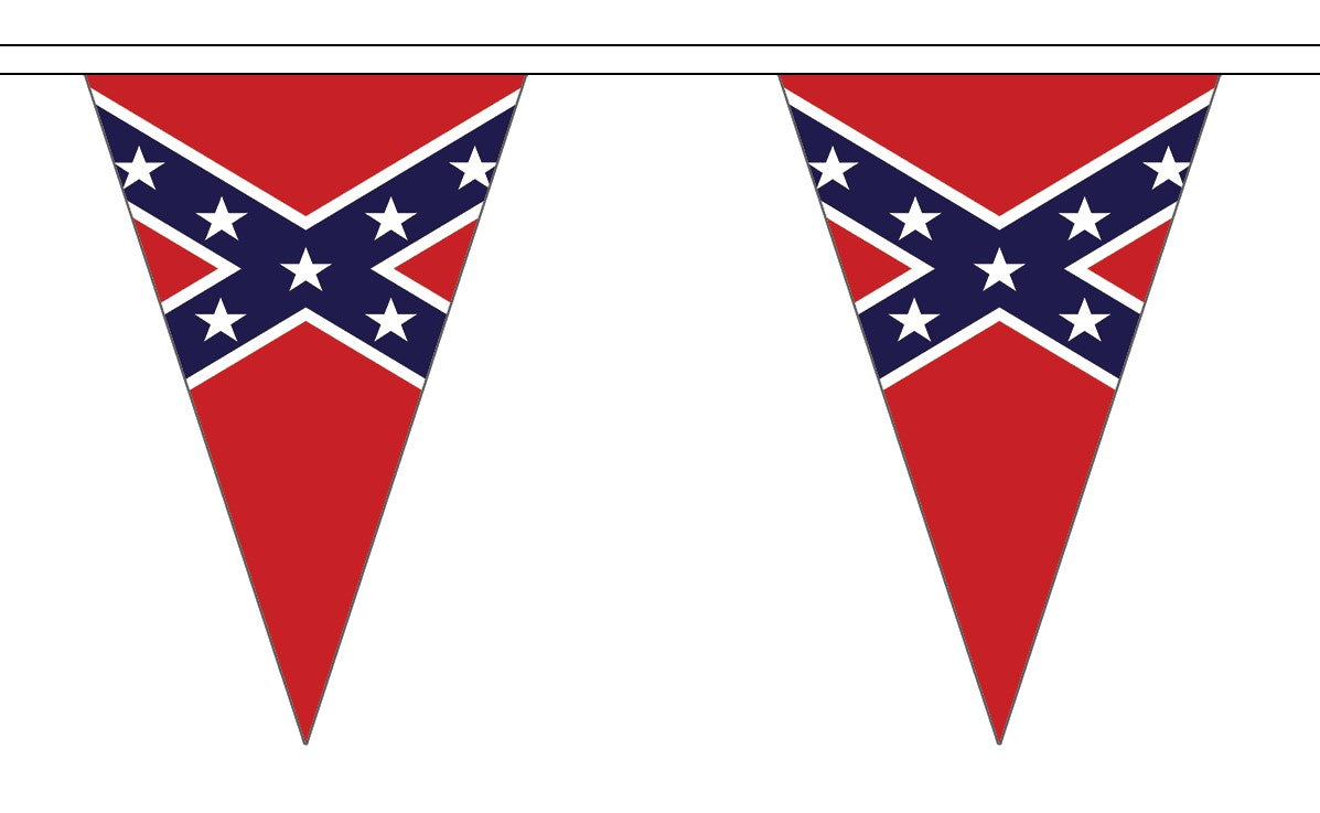 CONFEDERATE SOUTHERN CROSS 5 METRE BUNTING TRIANGULAR