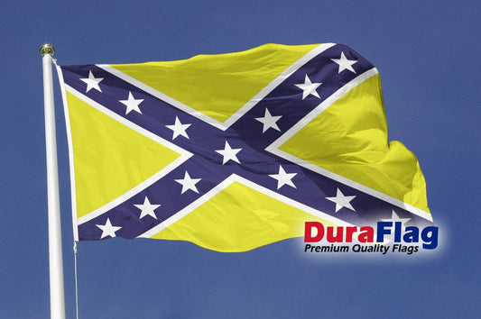 CONFEDERATE SOUTHERN CROSS YELLOW 150cm x 90cm (5x3 feet)