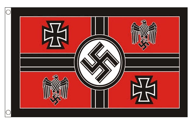 GERMAN WWII FLAG CROSS AND EAGLE 5x3 FEET (150cm x 90cm)